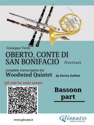 cover image of Bassoon part of "Oberto" for Woodwind Quintet